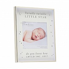 Κορνίζα φωτογραφιών Widdop Bambino με επιπλατινωμένο ασήμι - Twinkle Twinkle