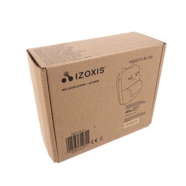 Μίνι θερμικός φωτογραφικός εκτυπωτής με Bluetooth και 11 ρολά χαρτιού εκτύπωσης - Izoxis