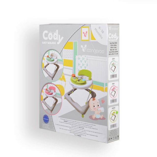 Проходилка Cody сив