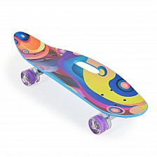 Skateboard 26" με λαβή βιολετί