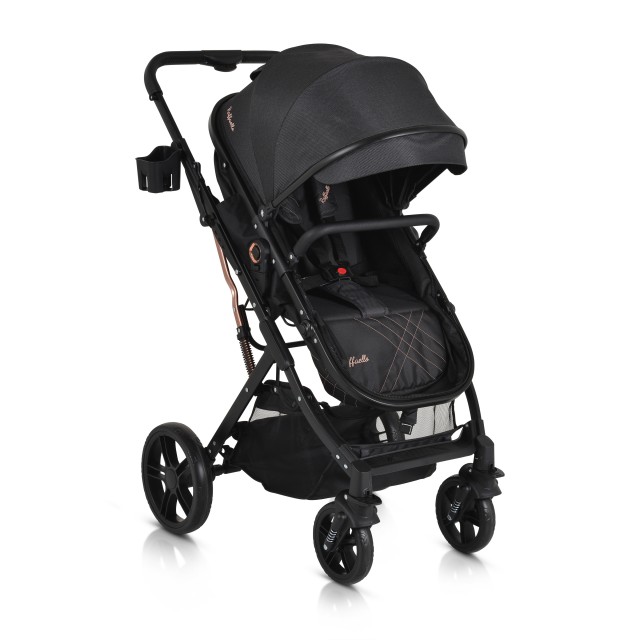 Raffaello συνδυασμένο καρότσι μαύρο