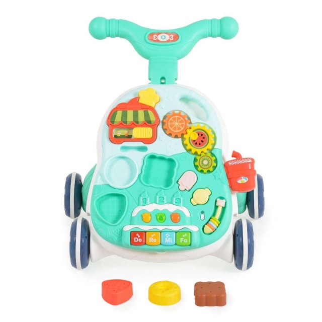 Играчка за прохождане 2в1 Basket blue
