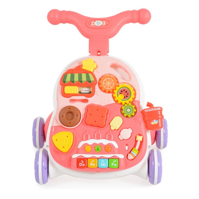 Играчка за прохождане 2в1 Basket pink