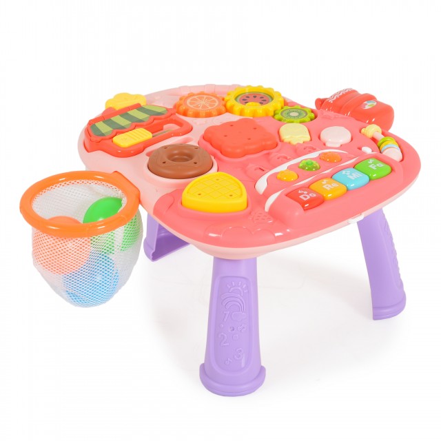 Играчка за прохождане 2в1 Basket pink
