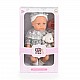 Κούκλα 30 cm Lovely Baby με γκρι φόρεμα LS1255-11