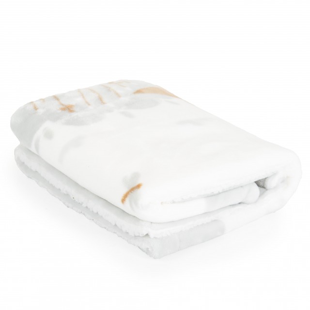 Κουβέρτα Sherpa 80/110 cm Little friends γκρι