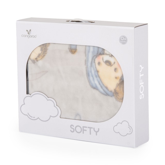 Κουβέρτα 110/140 Softy Lovely day γκρι