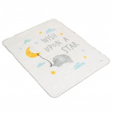 Κουβέρτα 110/140 Softy Wish a upon a star white