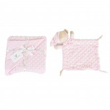 Κουβέρτα 75/100 cm με παιχνίδι Bennie pink
