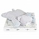 Κουβέρτα 90/75 cm με μαξιλάρι Sleepy Bear γκρι