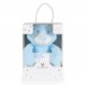 Κουβέρτα 90/75 cm με παιχνίδι Rory Bear μπλε