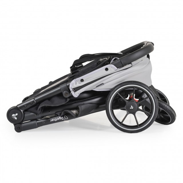 2Gether Ultimate Twin Stroller-Γκρι