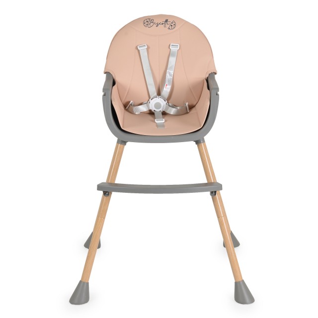 Καρεκλάκι φαγητού Biscotti 2 σε 1 ροζ