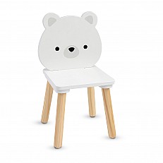 Ξύλινο τραπέζι με 2 καρέκλες White Bears