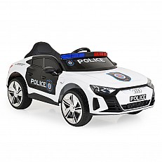 Αυτοκίνητο με μπαταρία Audi RS e-tron 717 λευκό αστυνομικό
