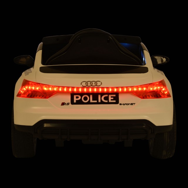Αυτοκίνητο με μπαταρία Audi RS e-tron 717 λευκό αστυνομικό
