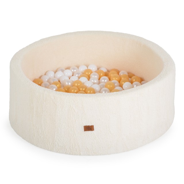 Μαλακή πισίνα Boucle με 200 μπάλες Ivory