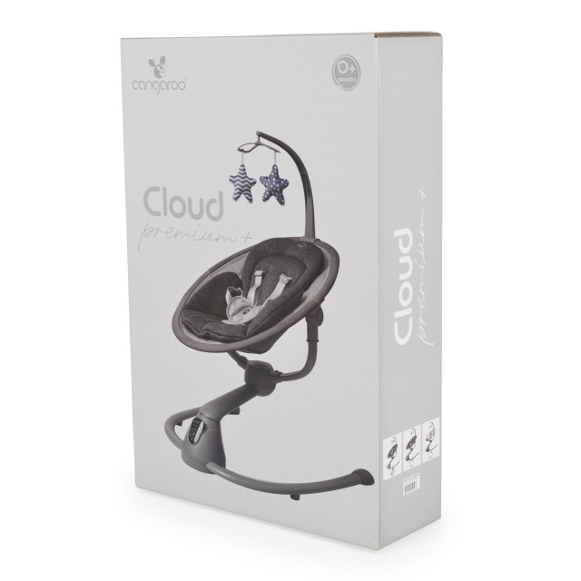 Ηλεκτρική κούνια Cloud Premium + ανοιχτό γκρι