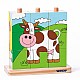Ξύλινο παζλ για δέσιμο κορδονιών The Farm Age: 2+