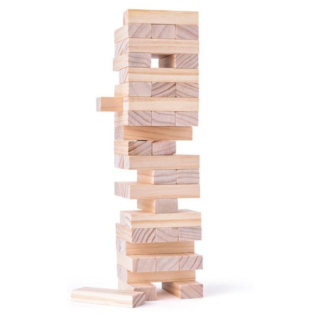 Ξύλινος Πύργος Jenga Ηλικία: 2+ Αριθμός τεμαχίων: 48