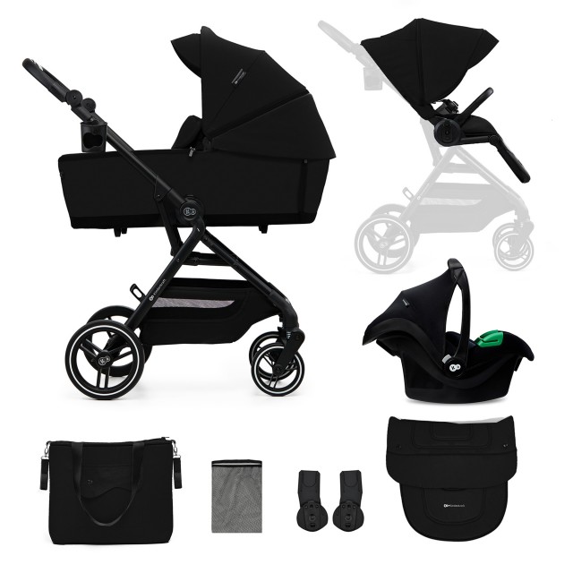 Παιδικό καρότσι Kinderkraft YOXI 3 σε 1 PURE BLACK