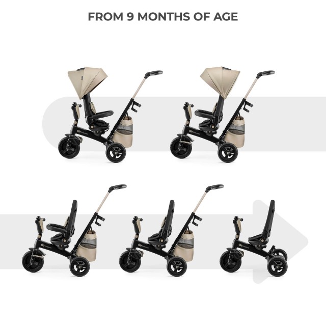 KinderKraft EASYTWIST μπεζ τρίκυκλο KREASY00BEG0000