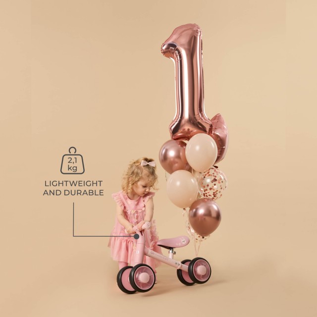 Kinderkraft CUTIE FLASH βόλτα με ροζ