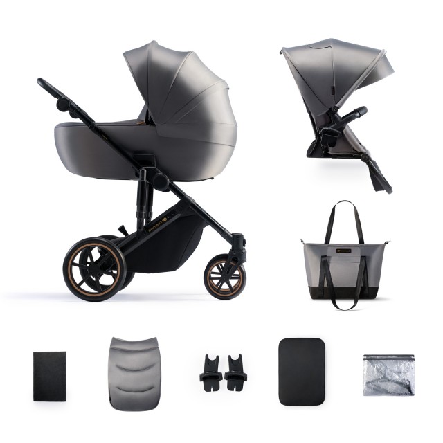 Παιδικό καρότσι Kinderkraft Prime 2 2σε1 SHADOW GREY