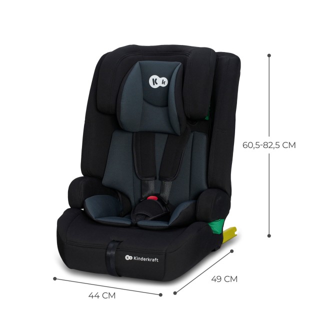 Κάθισμα αυτοκινήτου Kinderkraft SAFETY FIX 2 ΜΑΥΡΟ