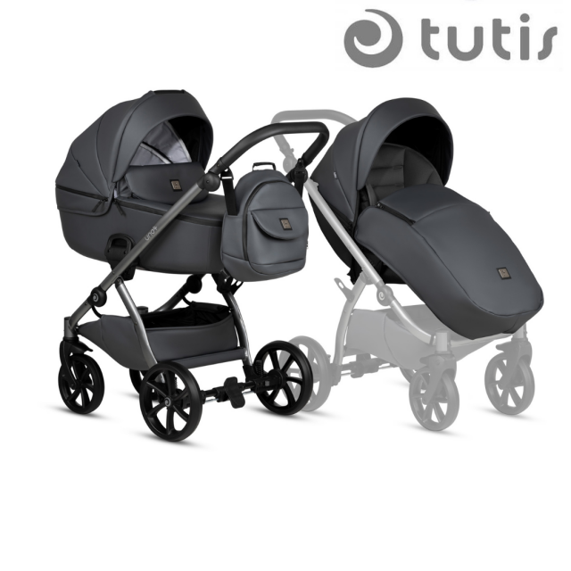 Tutis UNO 5+ Δερμάτινο καρότσι μωρού 2σε 1 166 Γλυκόριζα