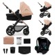 Καρότσι KinderKraft MOOV 2 3 σε 1 SAND ΜΠΕΖ