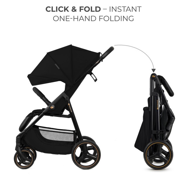 Καρότσι μωρού Kinderkraft TRIG 3 ONYX BLACK