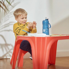 4440 Nuvita thermos με καλαμάκι 350 ml Powder Blue