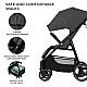 Καρότσι μωρού Kinderkraft TRIG 3 GLANITE GREY