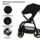 Καρότσι μωρού Kinderkraft TRIG 3 ONYX BLACK