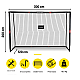 Τερματικό ποδοσφαιρικό τέρμα Dunlop 300x200x120
