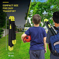 Dunlop 2 τεμάχια πτυσσόμενα τέρματα ποδοσφαίρου 55x44x44 εκ.