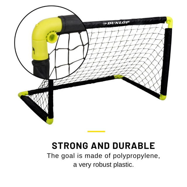 Πτυσσόμενο τέρμα ποδοσφαίρου Dunlop 90x59x61 εκ.