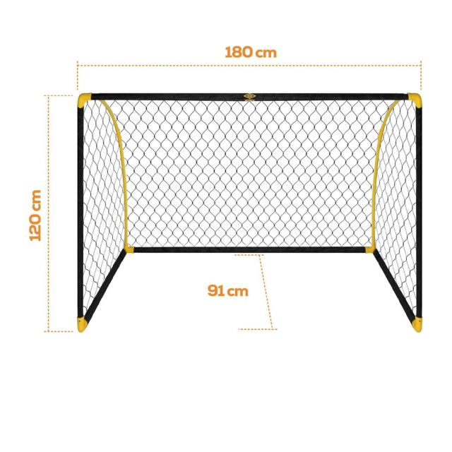Τερματικό ποδοσφαίρου Umbro 180x91x120 εκ.