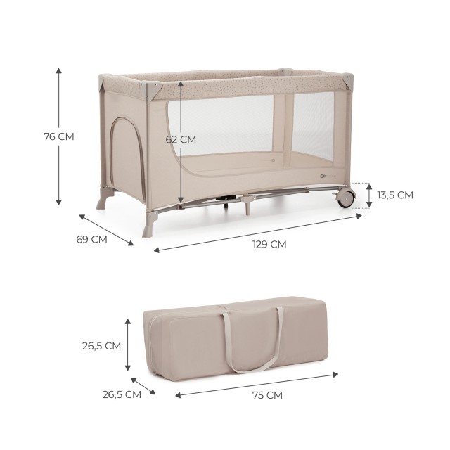 Βρεφική μπασκέτα Kinderkraft JOY SIMPLE 2 ΜΠΕΖ