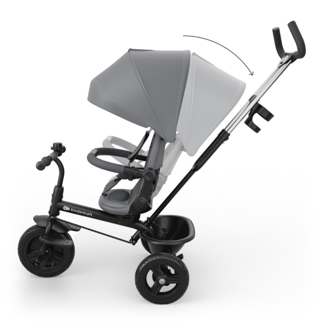 KinderKraft ASTON 2 PLUS τρίκυκλο γκρι