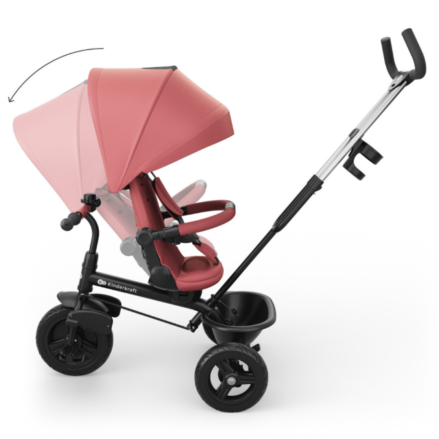 KinderKraft ASTON 2 PLUS τρίκυκλο ΡΟΖ