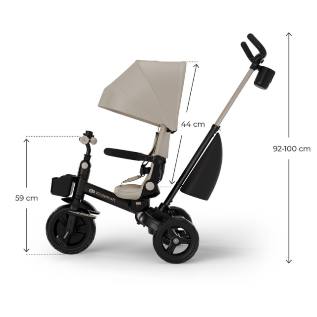 Kinderkraft AVEO 2 Plus τρίκυκλο μπεζ