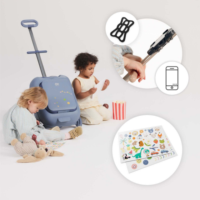 Βαλίτσα KinderKraft CABBY με κάθισμα ΜΠΛΕ