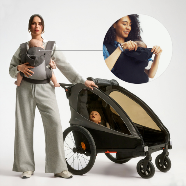 Εργονομικό σακίδιο πλάτης Kinderkraft CARRYBEE ΓΚΡΙ