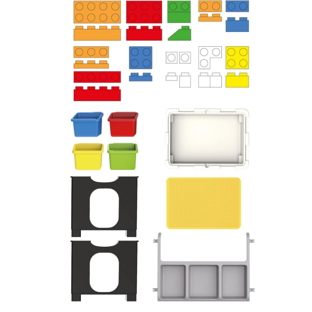 Παιδικό τραπέζι Eddy Toys με κατασκευή, 300 τεμάχια