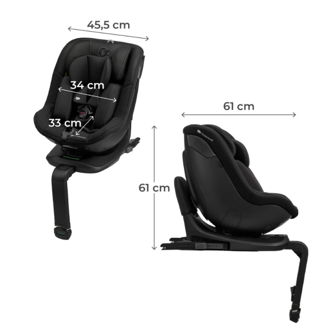 Κάθισμα αυτοκινήτου Kinderkraft I-Guard Airflow 40-105 cm ΜΑΥΡΟ