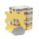 KinderKraft LUNO SHAPES мек пъзел жълт KPLUSH00YEL