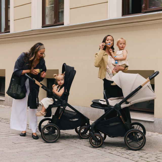 Παιδικό καρότσι KinderKraft 2 σε 1 NEA 2.0 BIZUU WHISPER DUNE