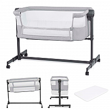 KinderKraft NESTEE UP 2 Κούνια μωρού ΓΚΡΙ